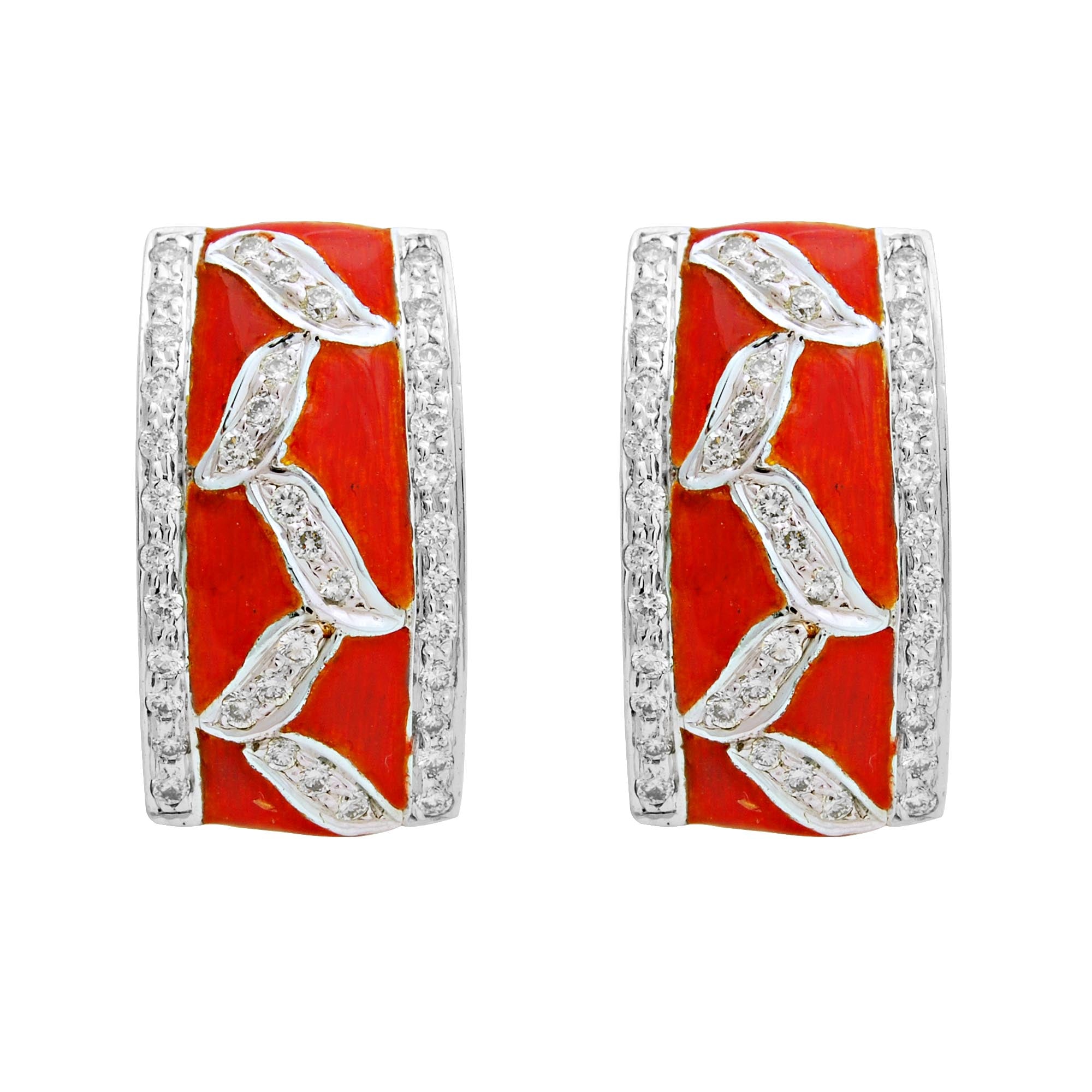 Earrings - Diamond (Enamel) | Singhvi Jewels