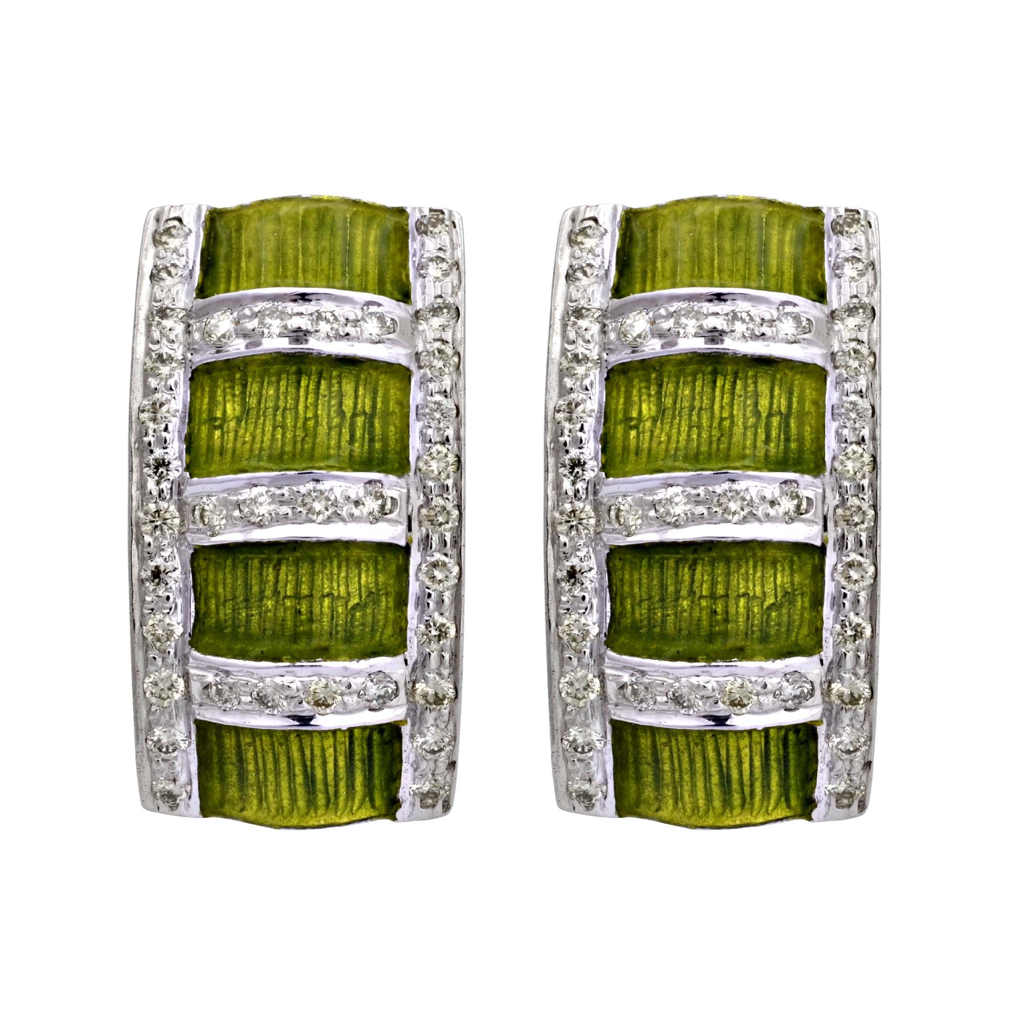Earrings-Diamond (Enamel) | Singhvi Jewels