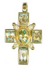 Repair - Pendant - Green Quartz, Lemon Quartz and Diamond (1550F) | Singhvi Jewels