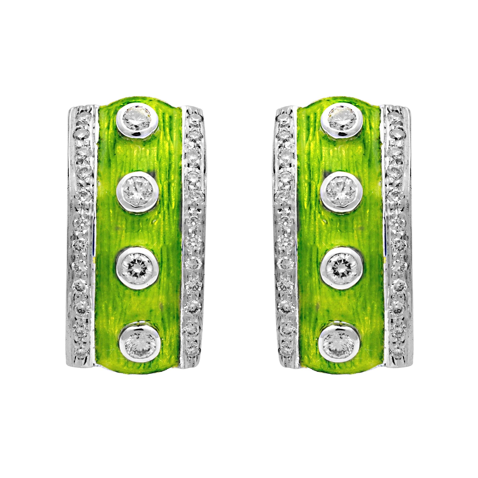 Earrings-Diamond (Enamel) | Singhvi Jewels