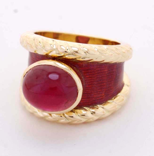 Repair - Repair - Ring - Rubellite (Enamel) (1850B)