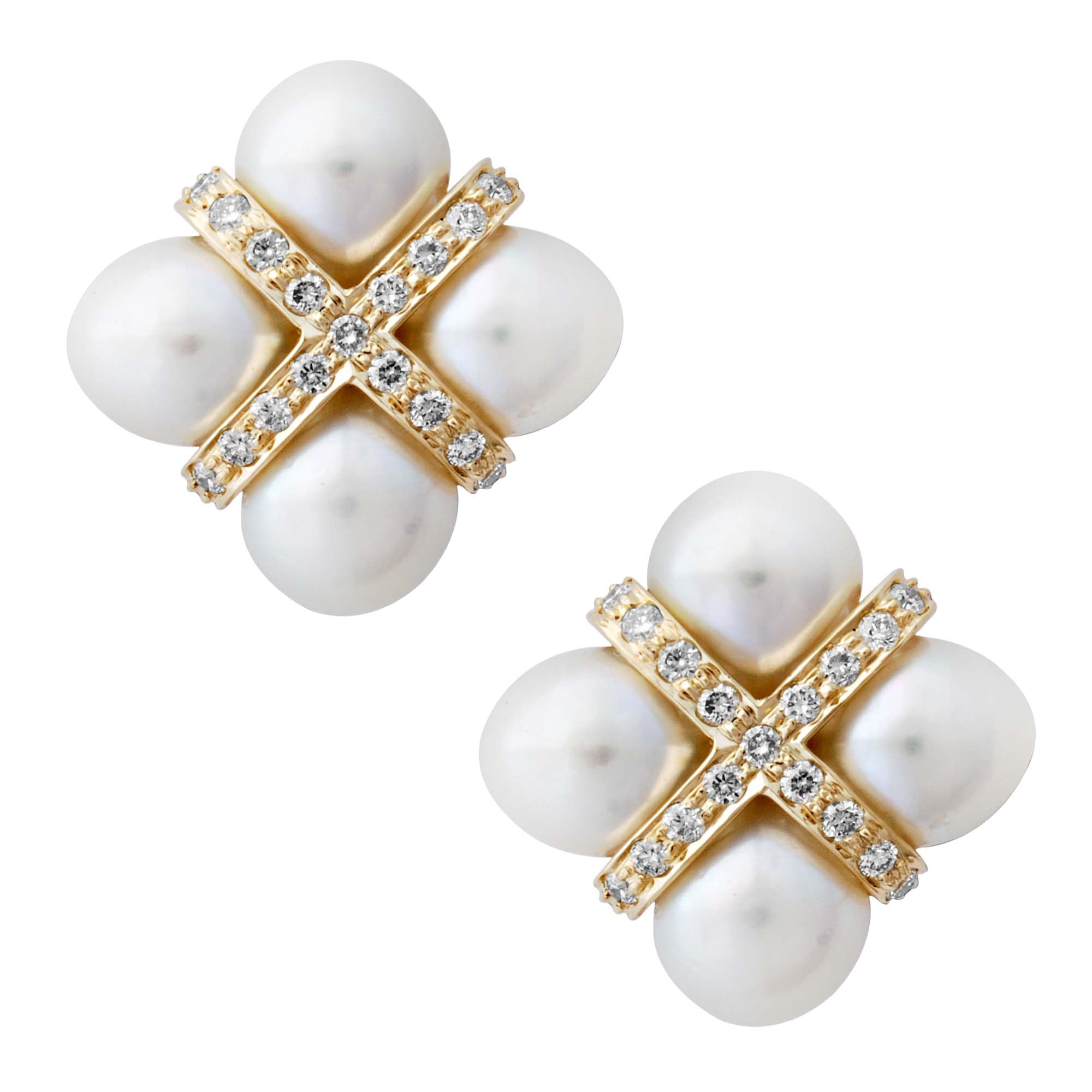Earrings - Pearl and Diamond | Singhvi Jewels