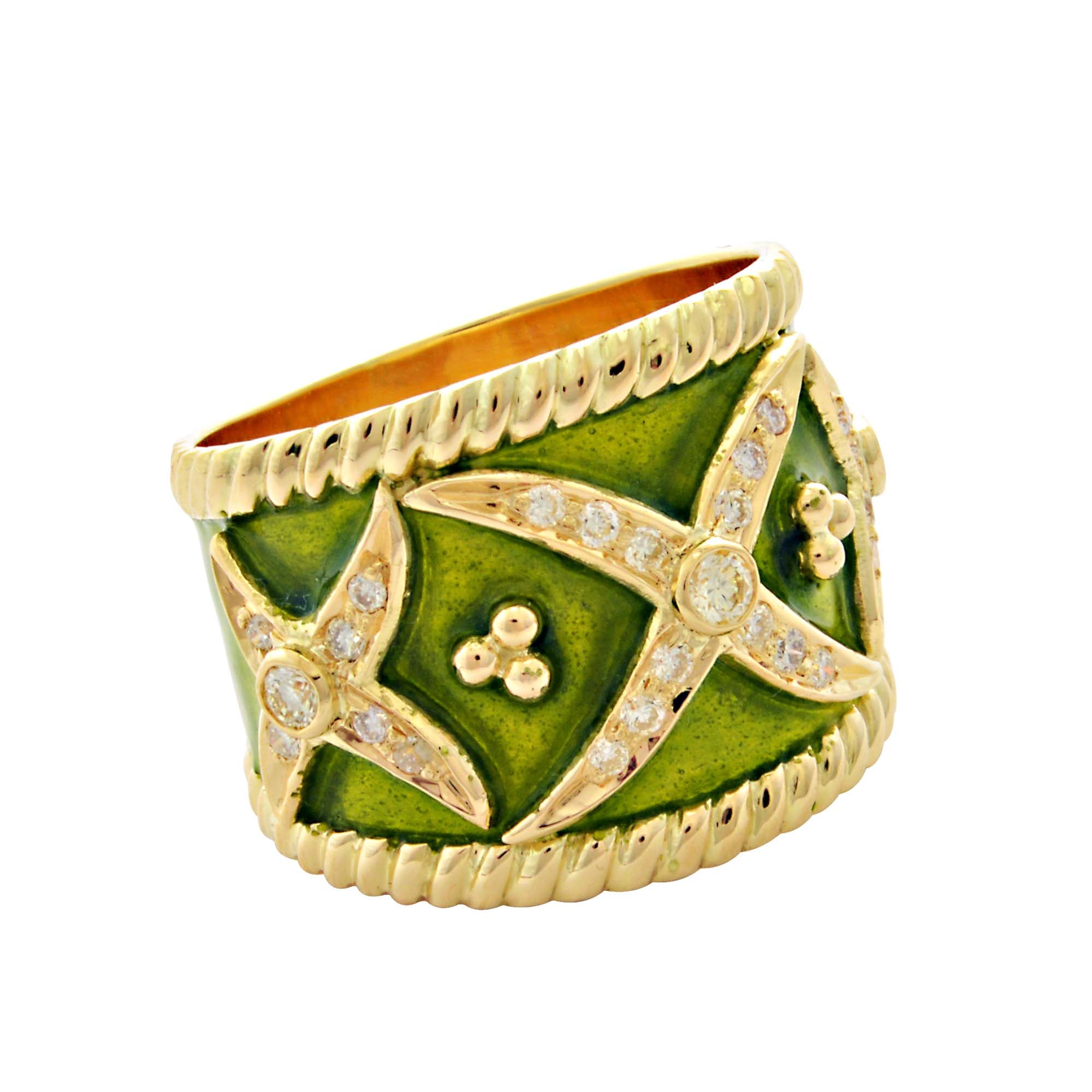 Ring - Diamond (Enamel) | Singhvi Jewels