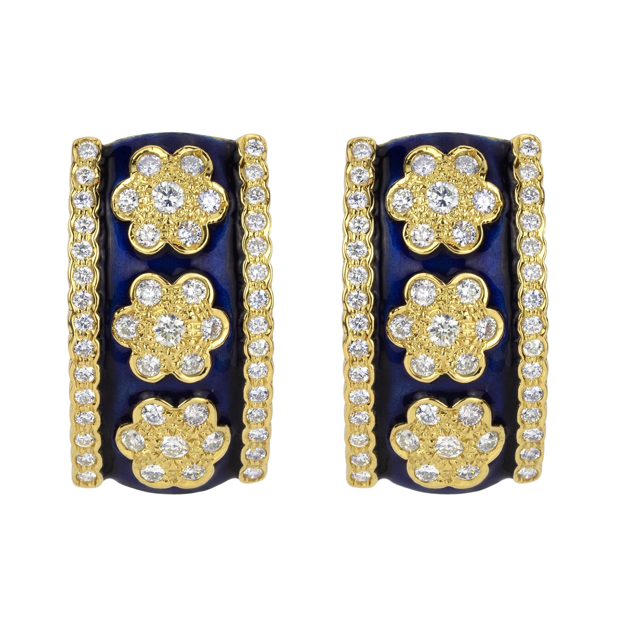 Earrings - Diamond (Enamel) | Singhvi Jewels