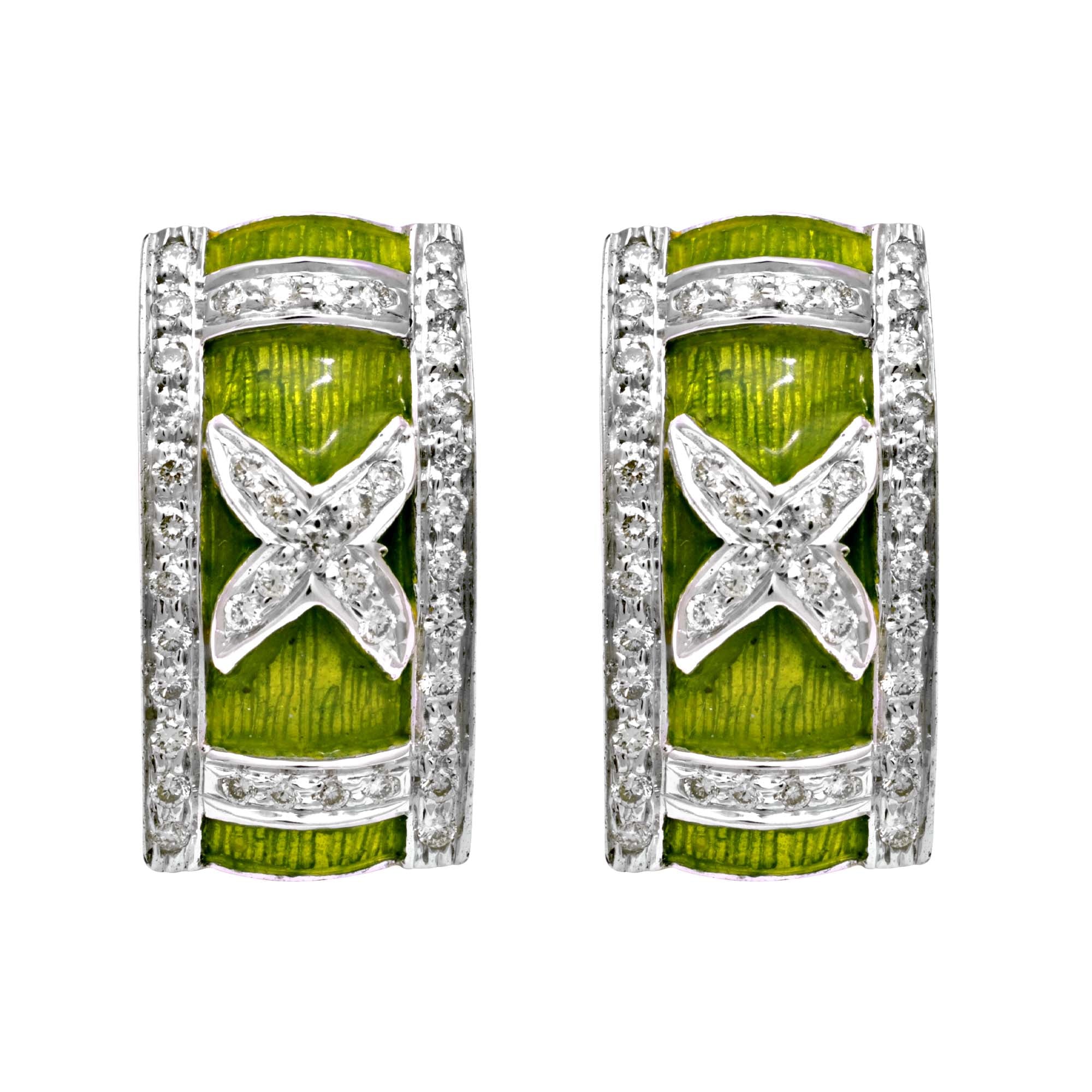 Earrings - Diamond (Enamel) | Singhvi Jewels