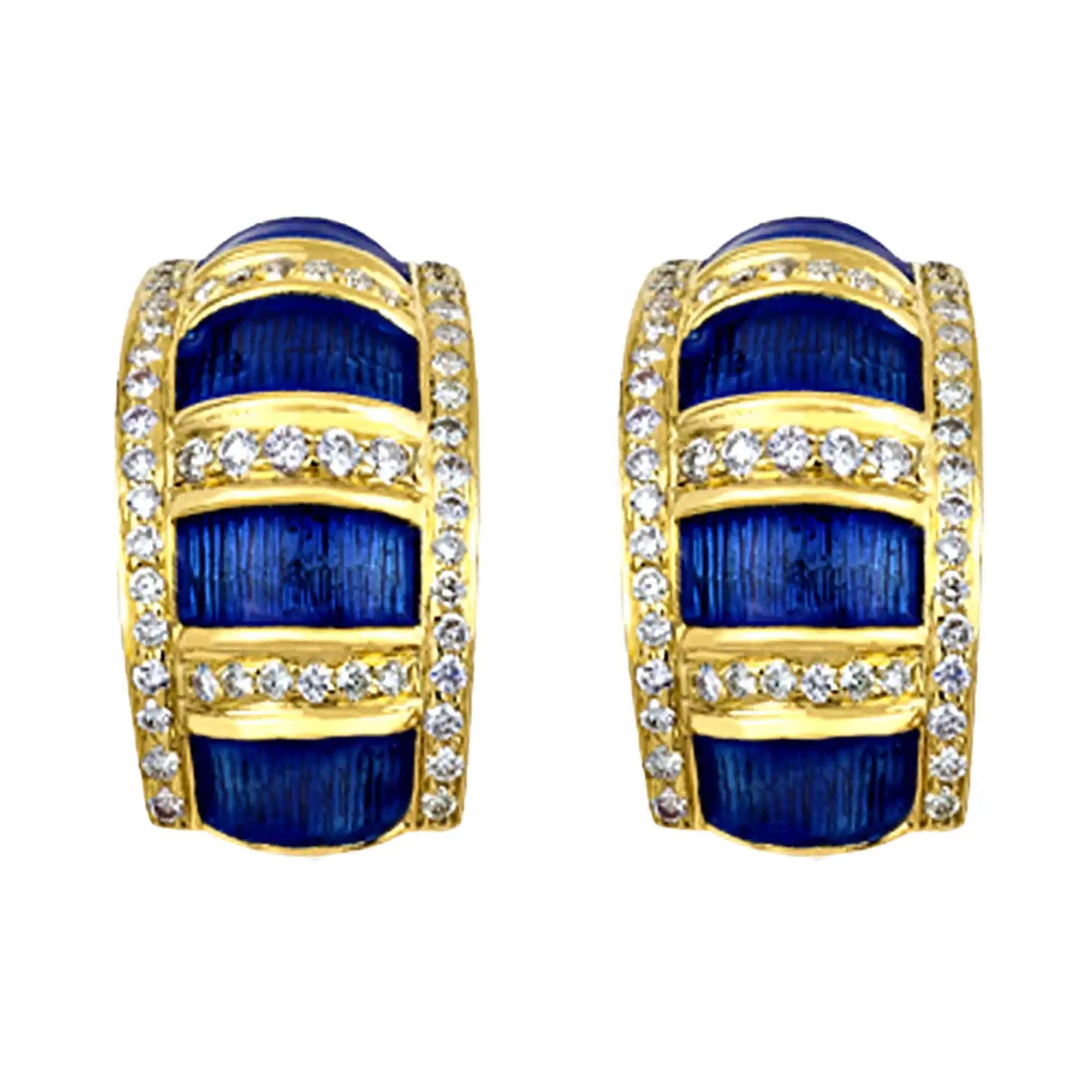 Earrings - Diamond (Enamel)