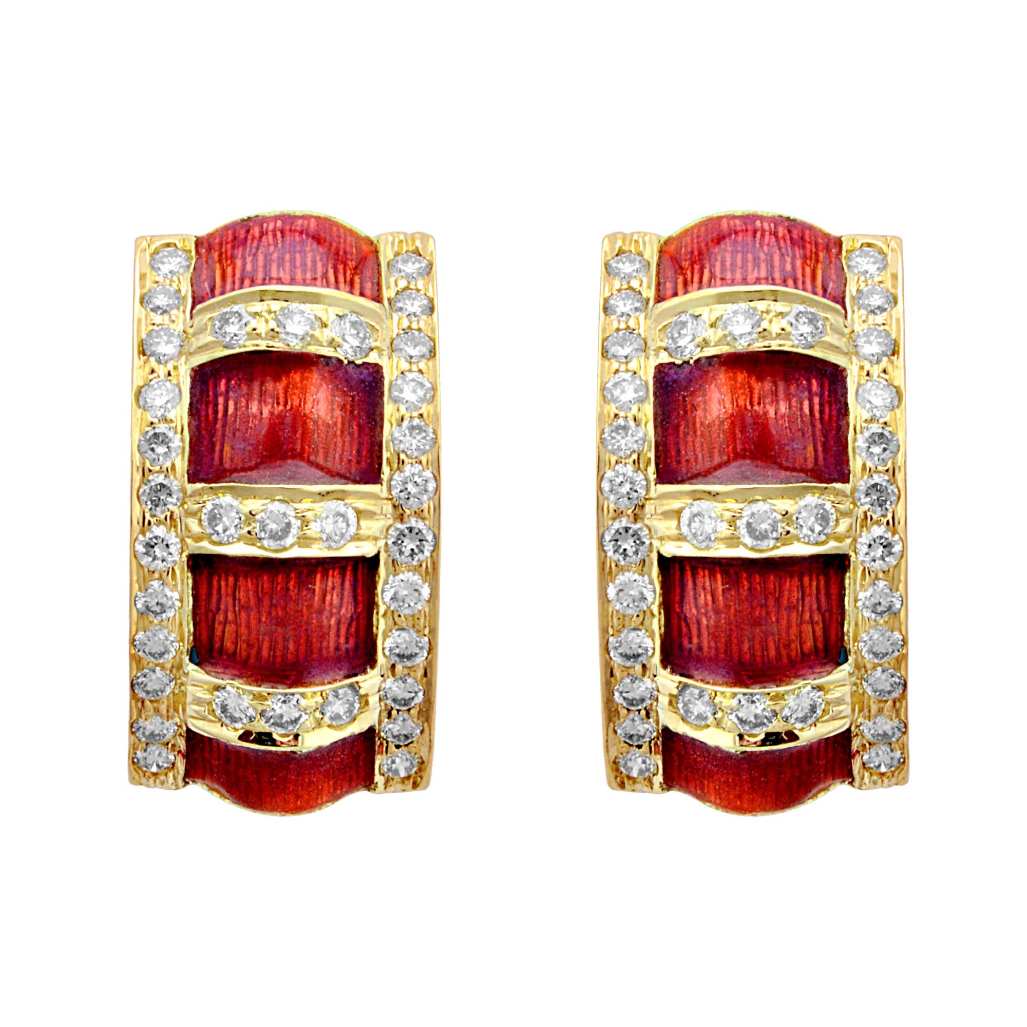 Earrings - Diamond (Enamel) | Singhvi Jewels