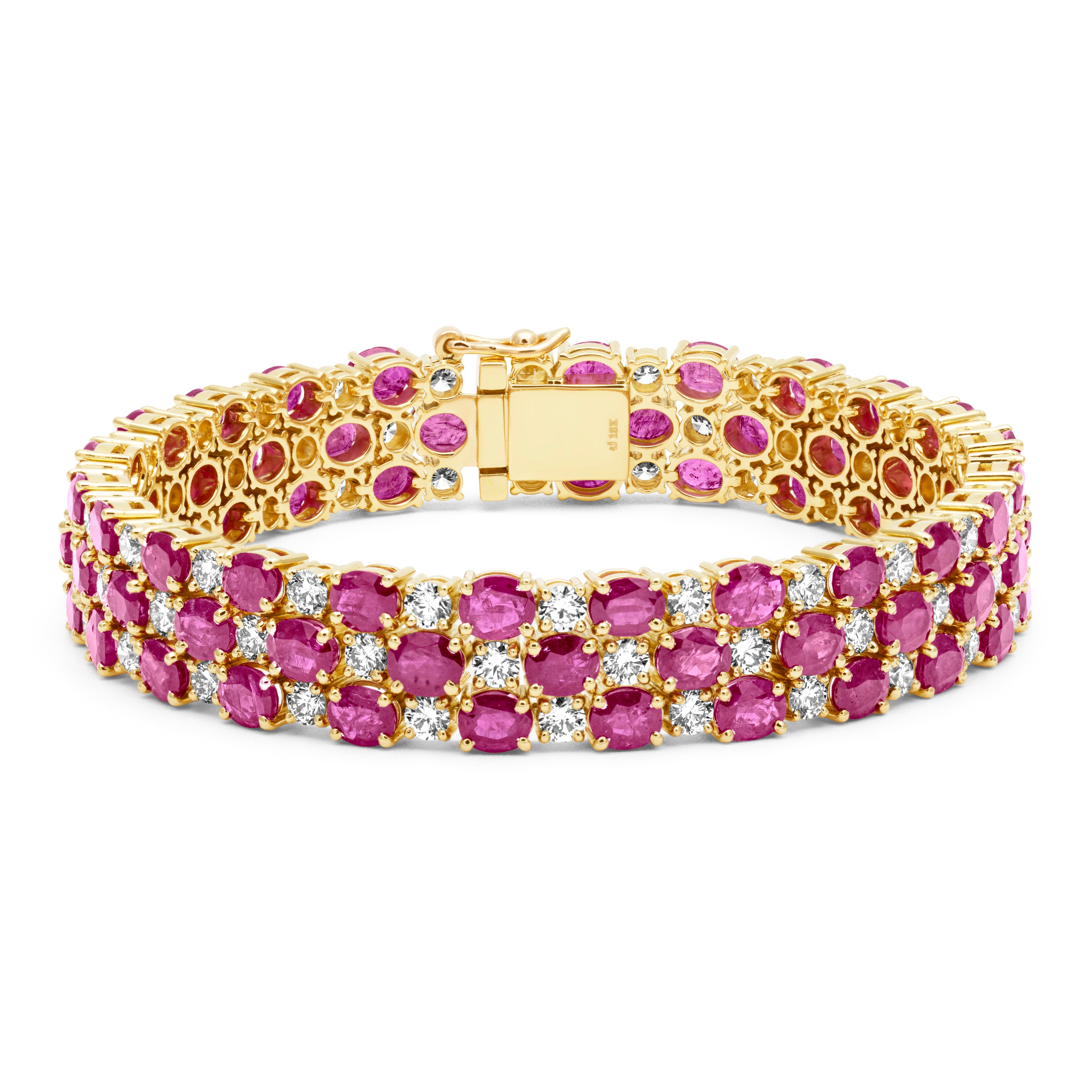 Bracelet - Ruby And Diamond | Singhvi Jewels