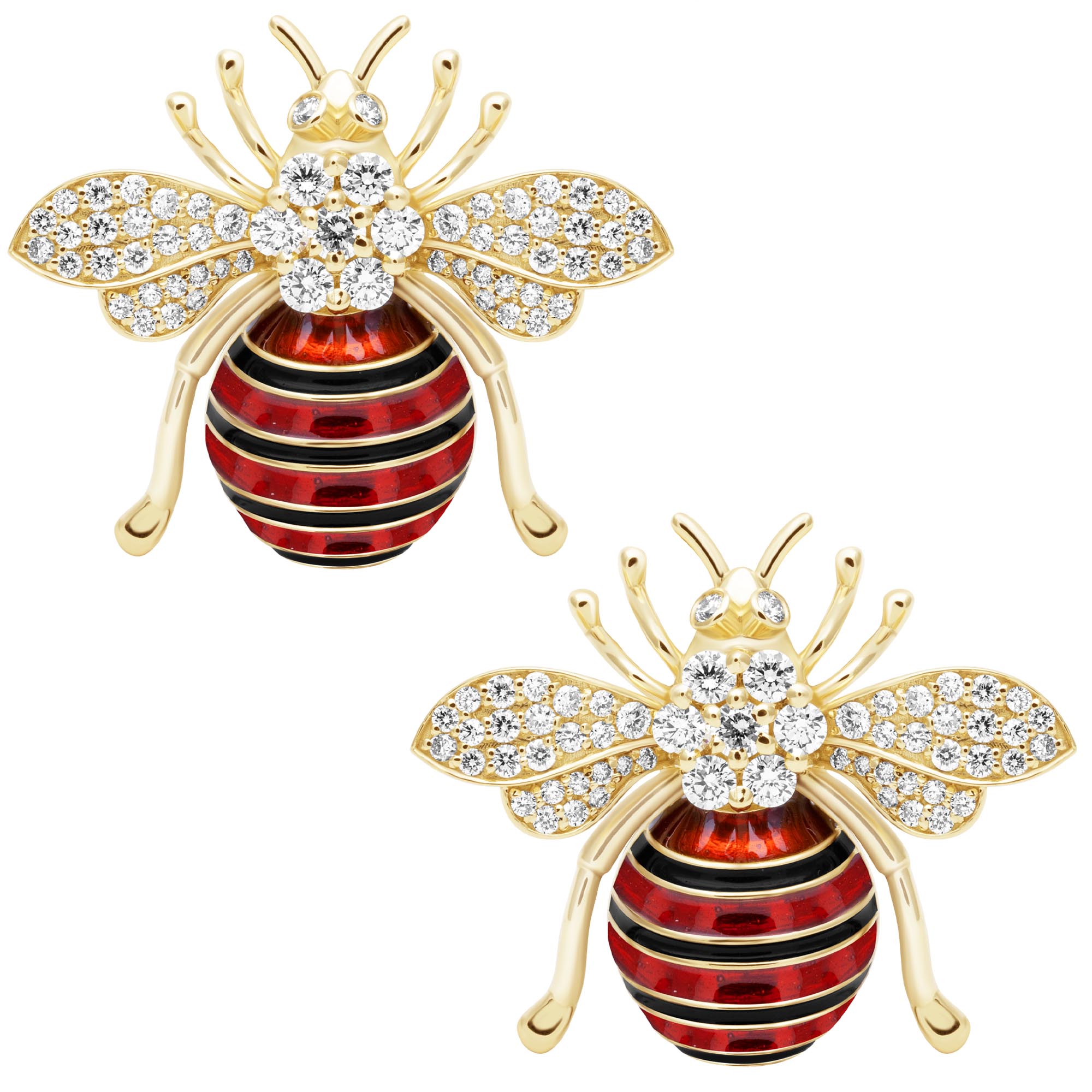 Earrings - Diamond (Enamel) | Singhvi Jewels