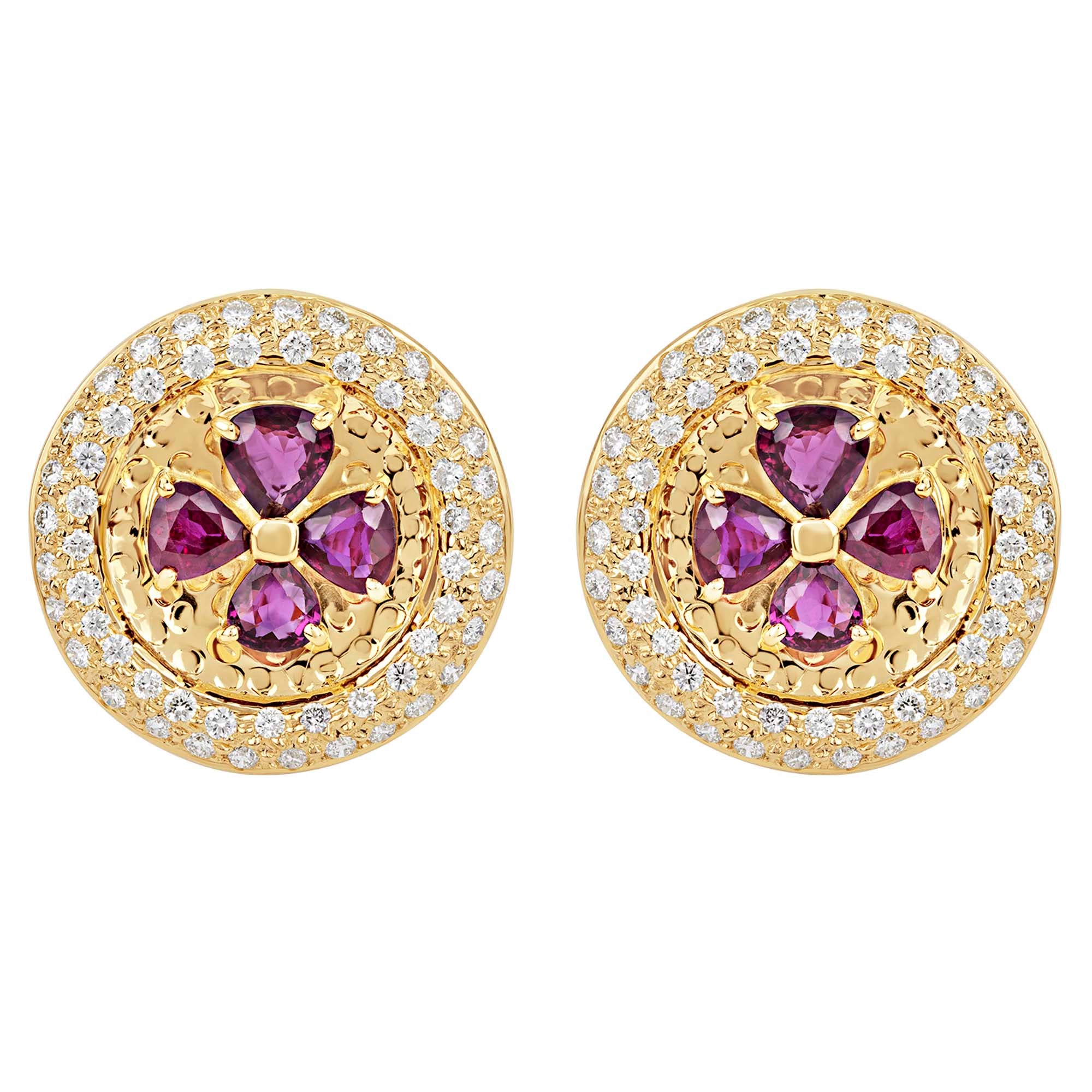 Earrings - Ruby and Diamond | Singhvi Jewels