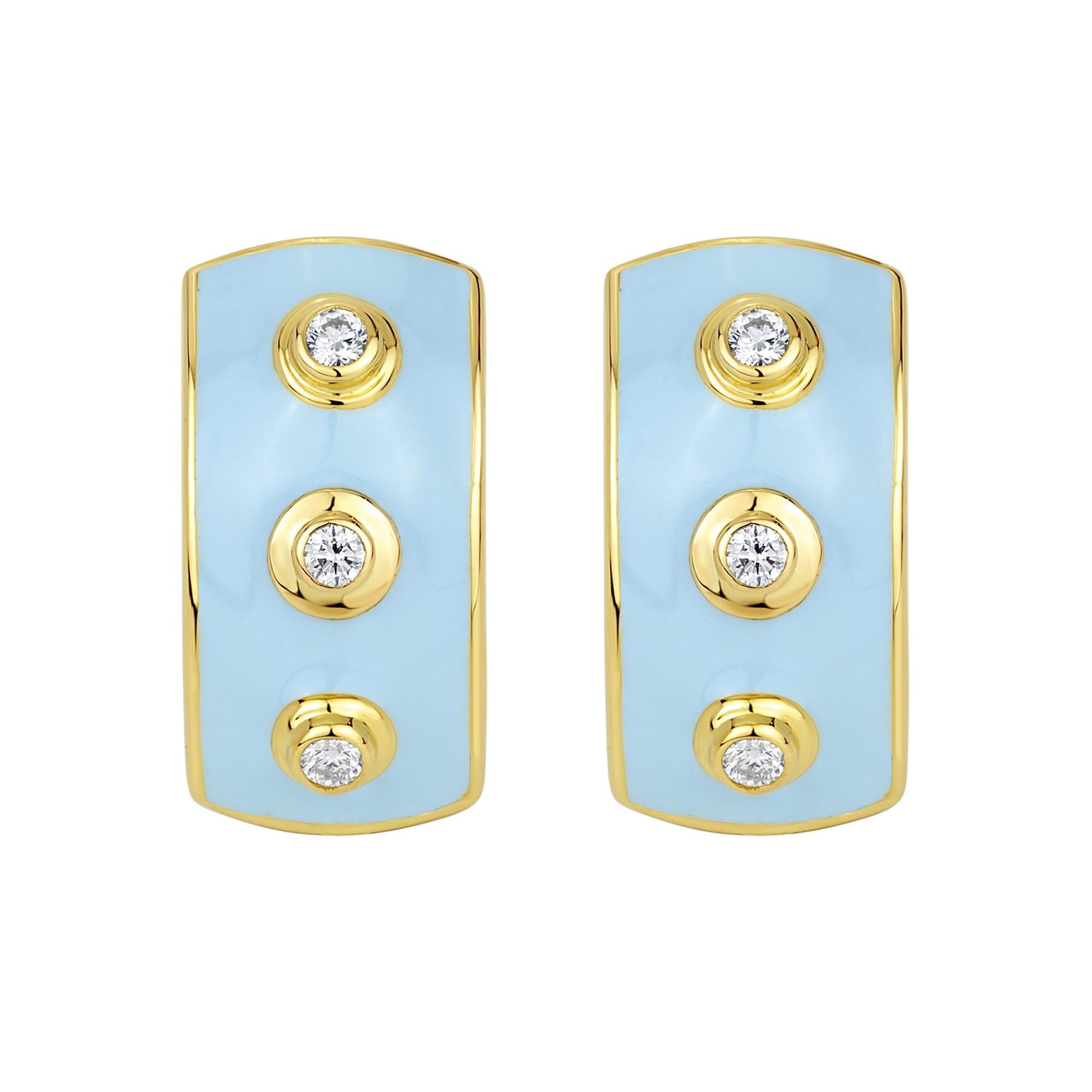 Earrings - Diamond With Enamel | Singhvi Jewels
