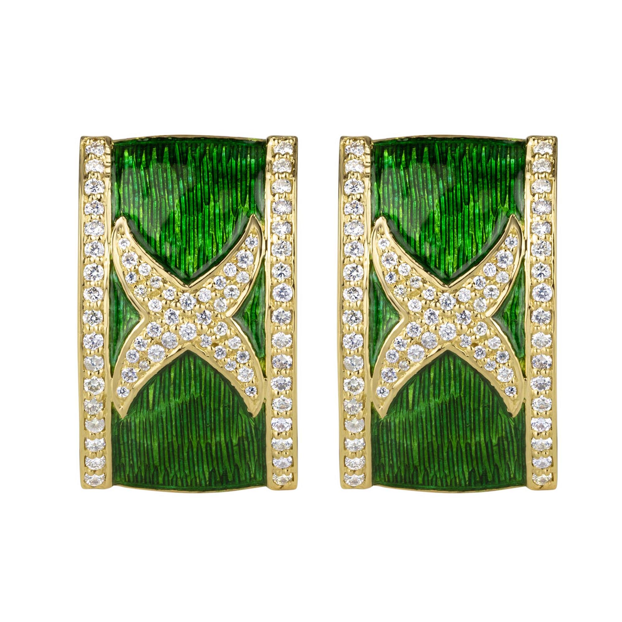 Earrings - Diamond (Enamel) | Singhvi Jewels