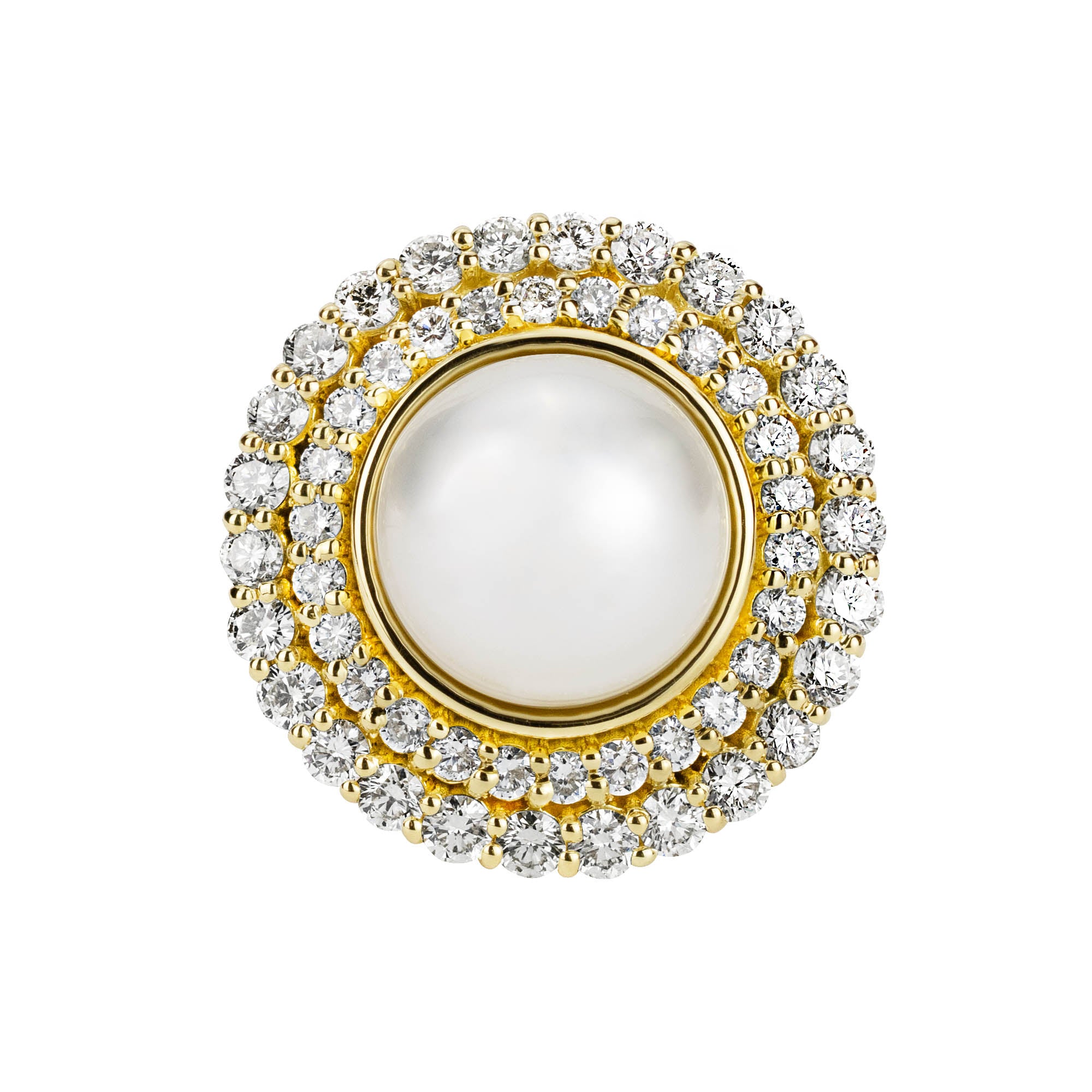 Ring - South Sea Pearl And Diamond (2343A) | Singhvi Jewels