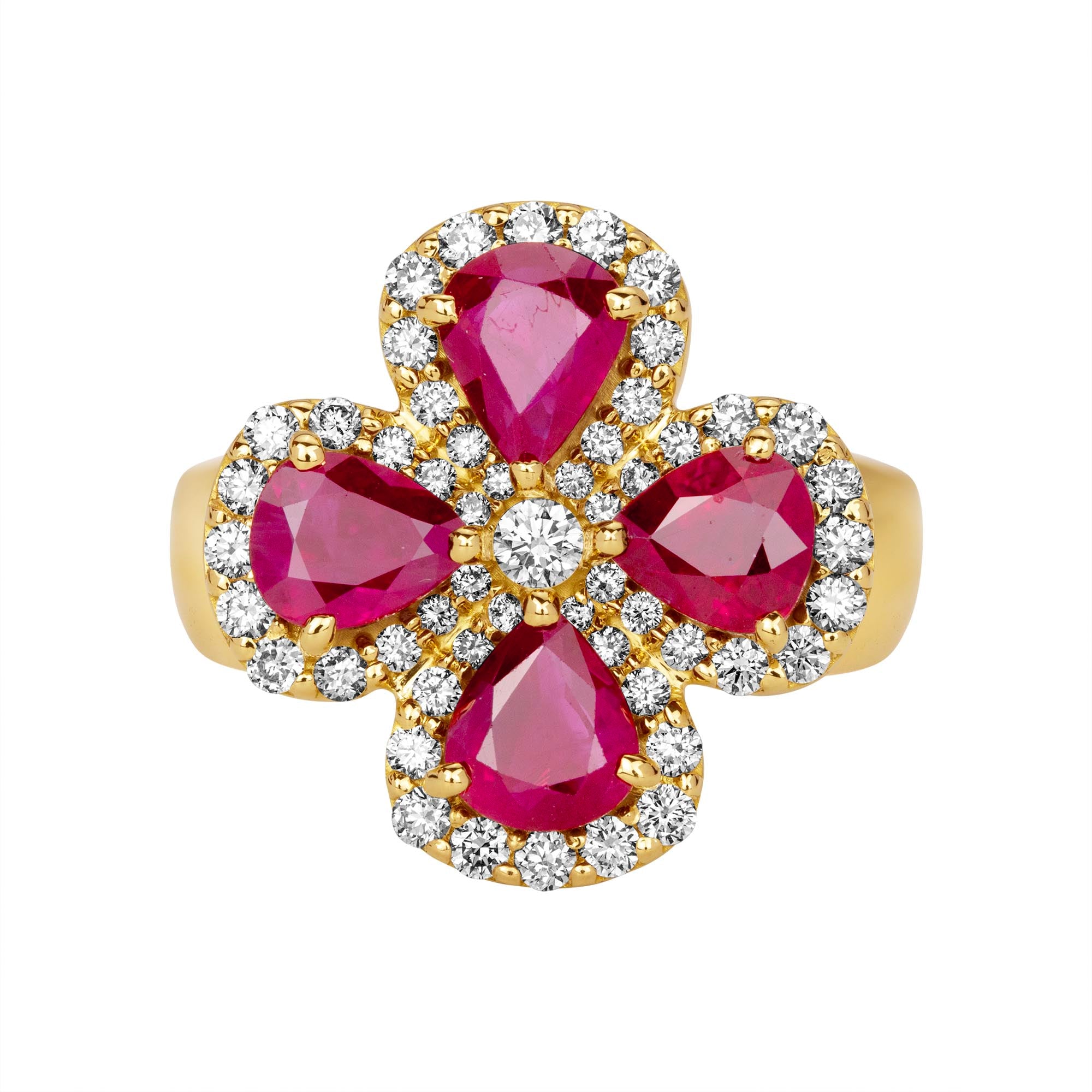 Ring - Ruby And Diamond (2383C) | Singhvi Jewels