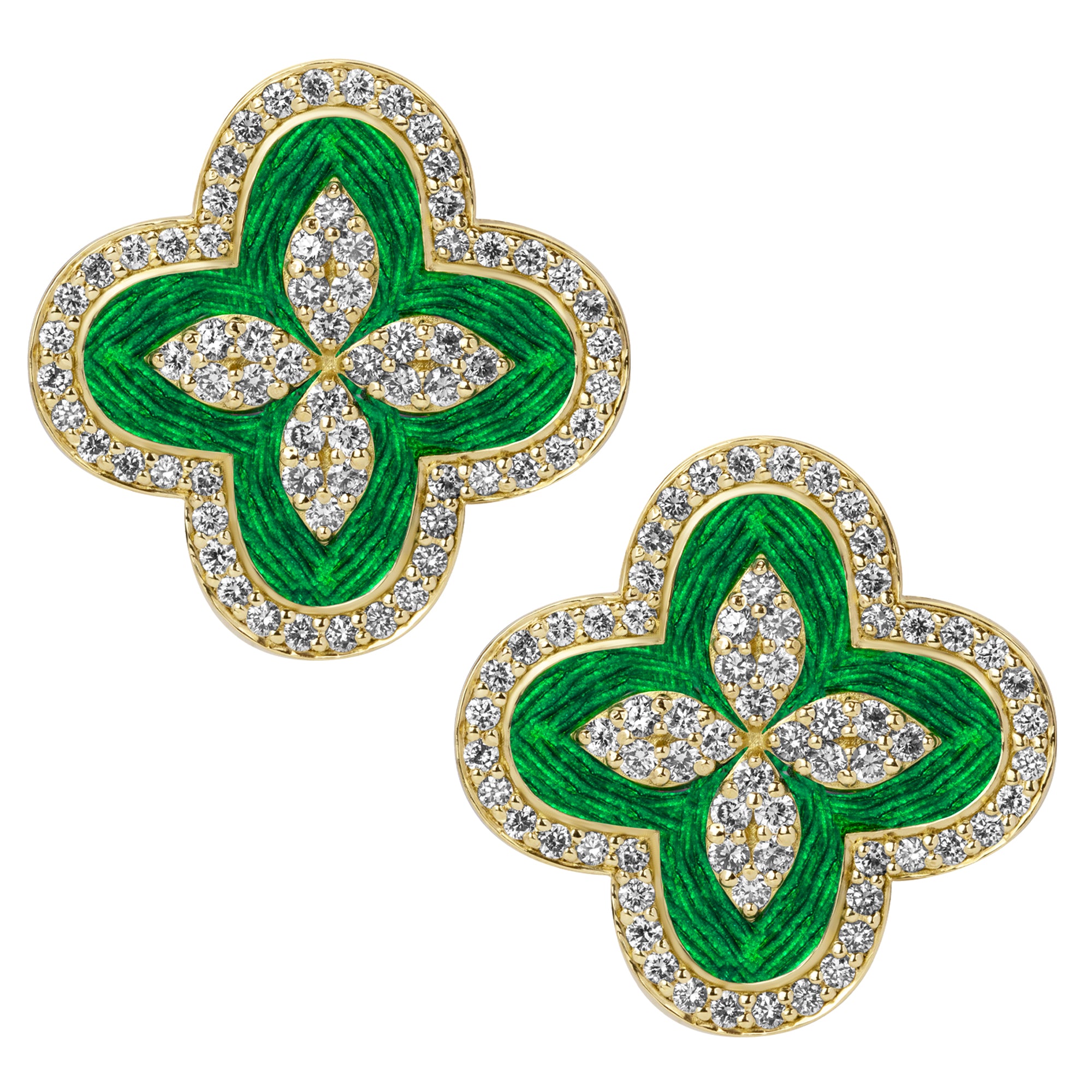 Earrings - Diamond (Enamel) | Singhvi Jewels