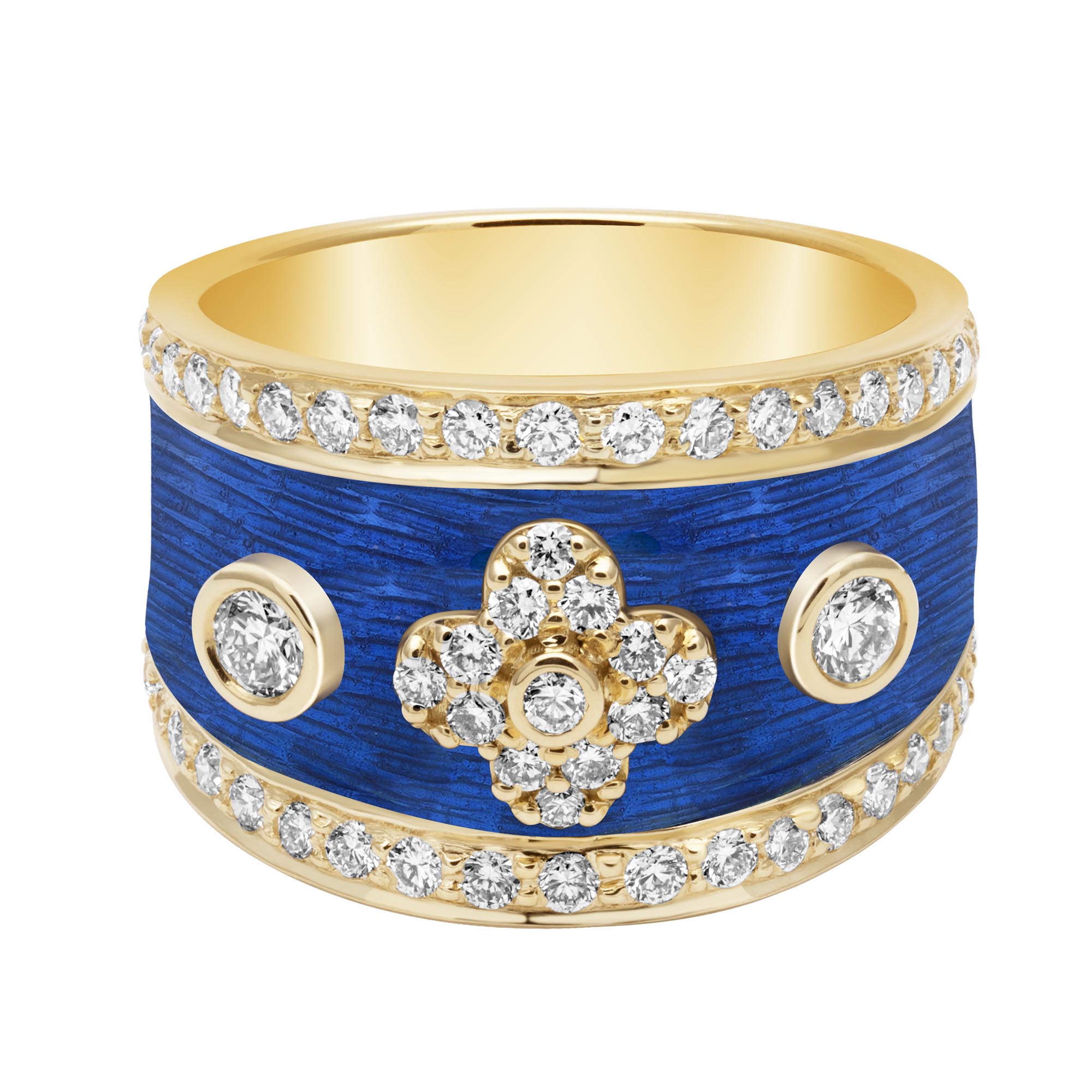 Repair - Ring Diamond with Enamel (2401C) | Singhvi Jewels