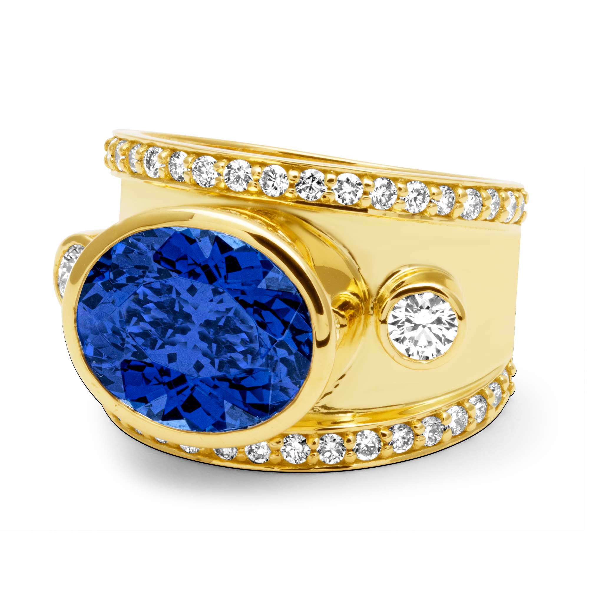 Ring - Tanzanite And Diamond