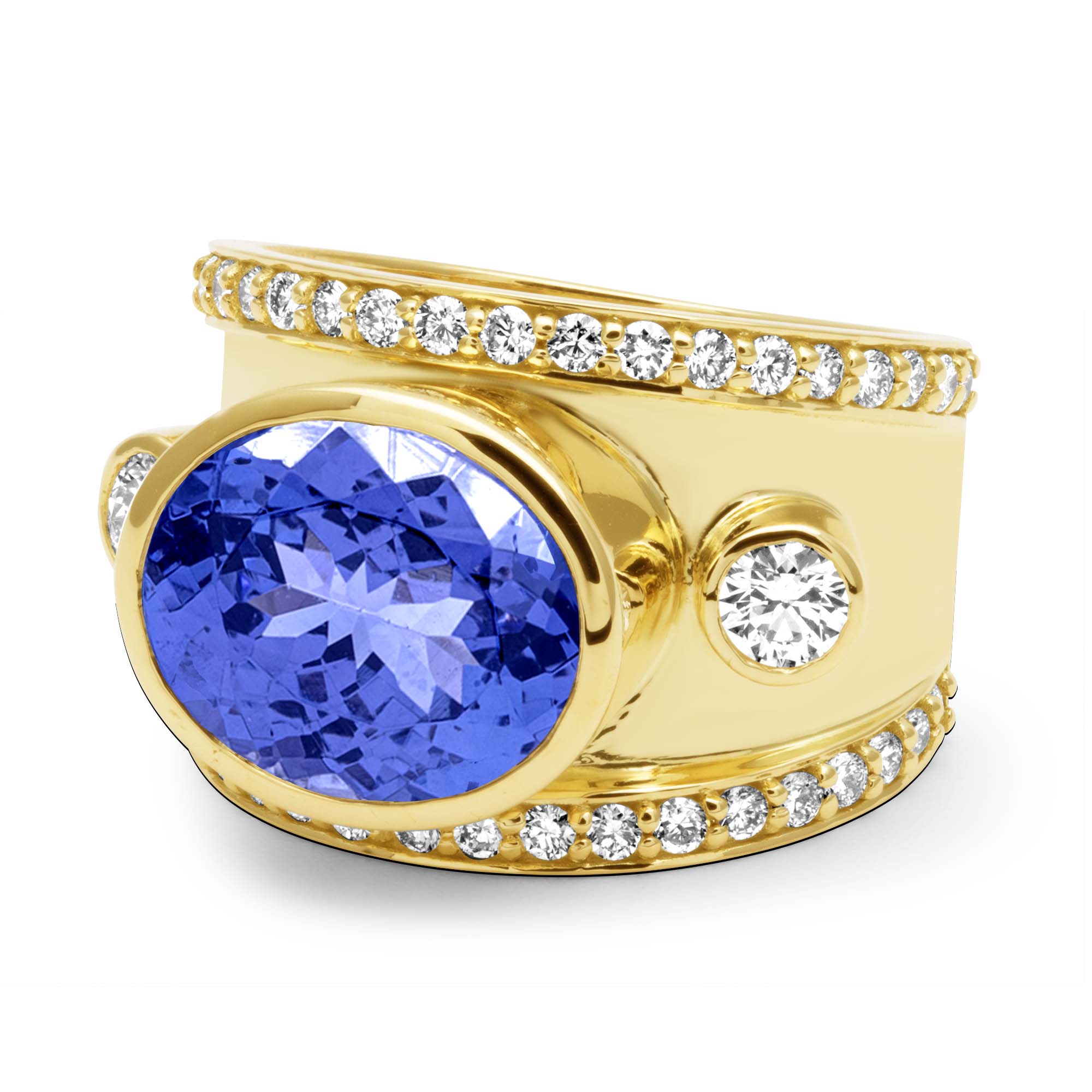 Ring - Tanzanite And Diamond (2448D)