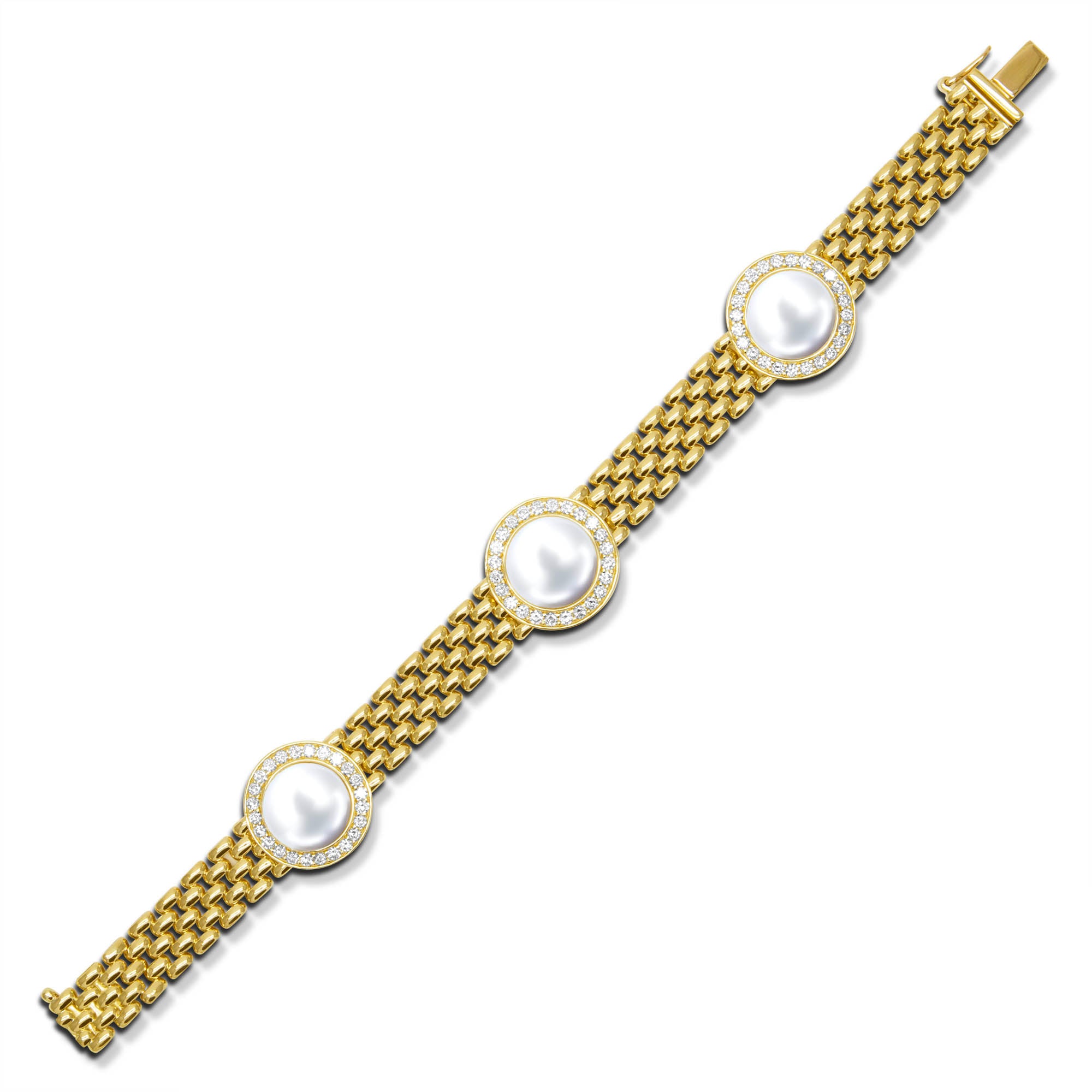 Bracelet - South Sea Pearl And Diamond (2458E)