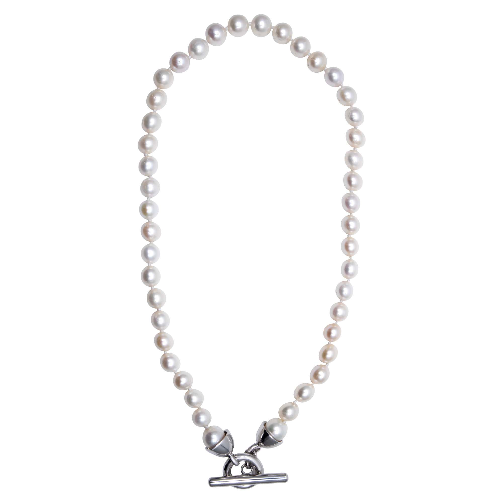 Toggle Necklace - Fresh Water Pearls (327AS) | Singhvi Jewels