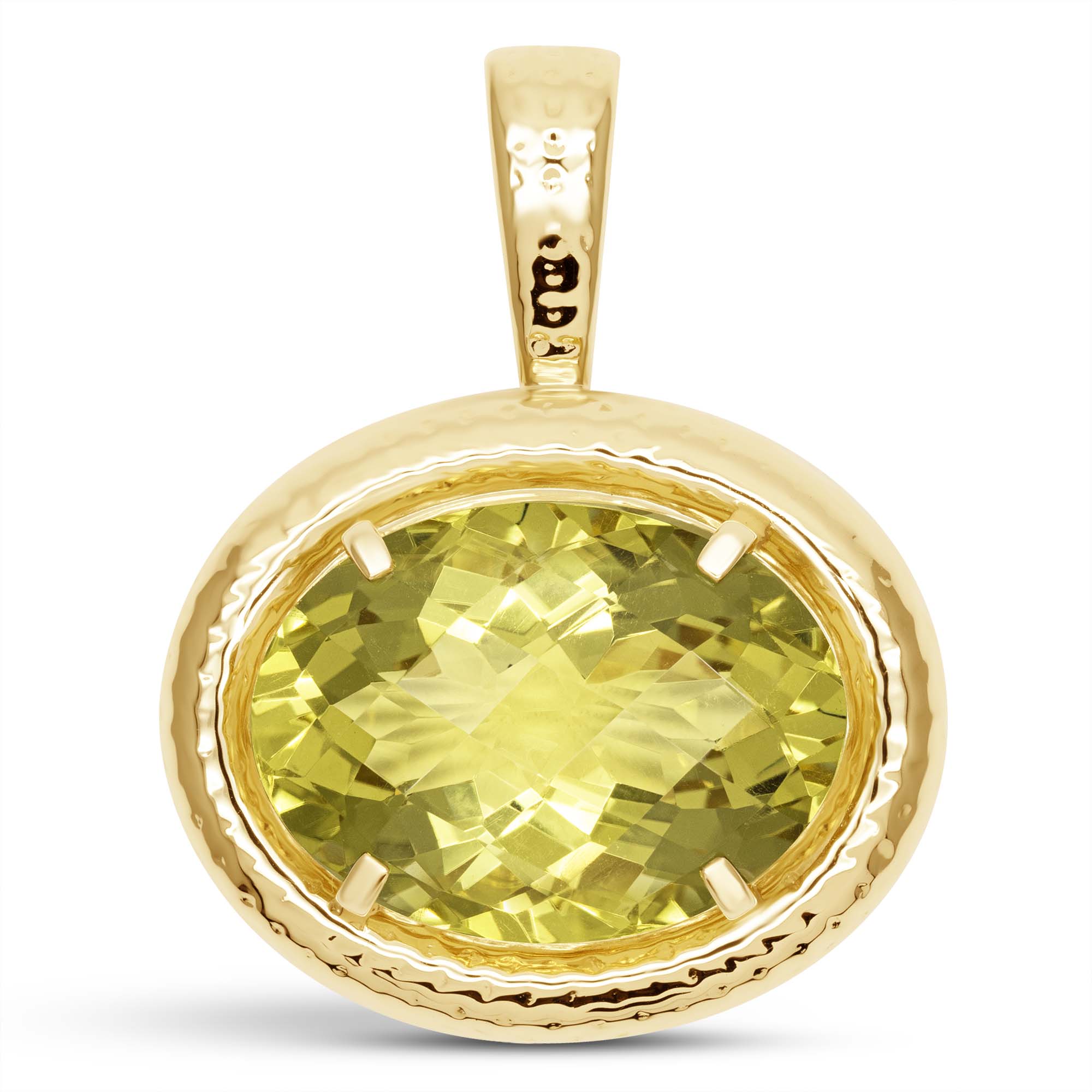 Pendant - Lemon Quartz (2427E) | Singhvi Jewels