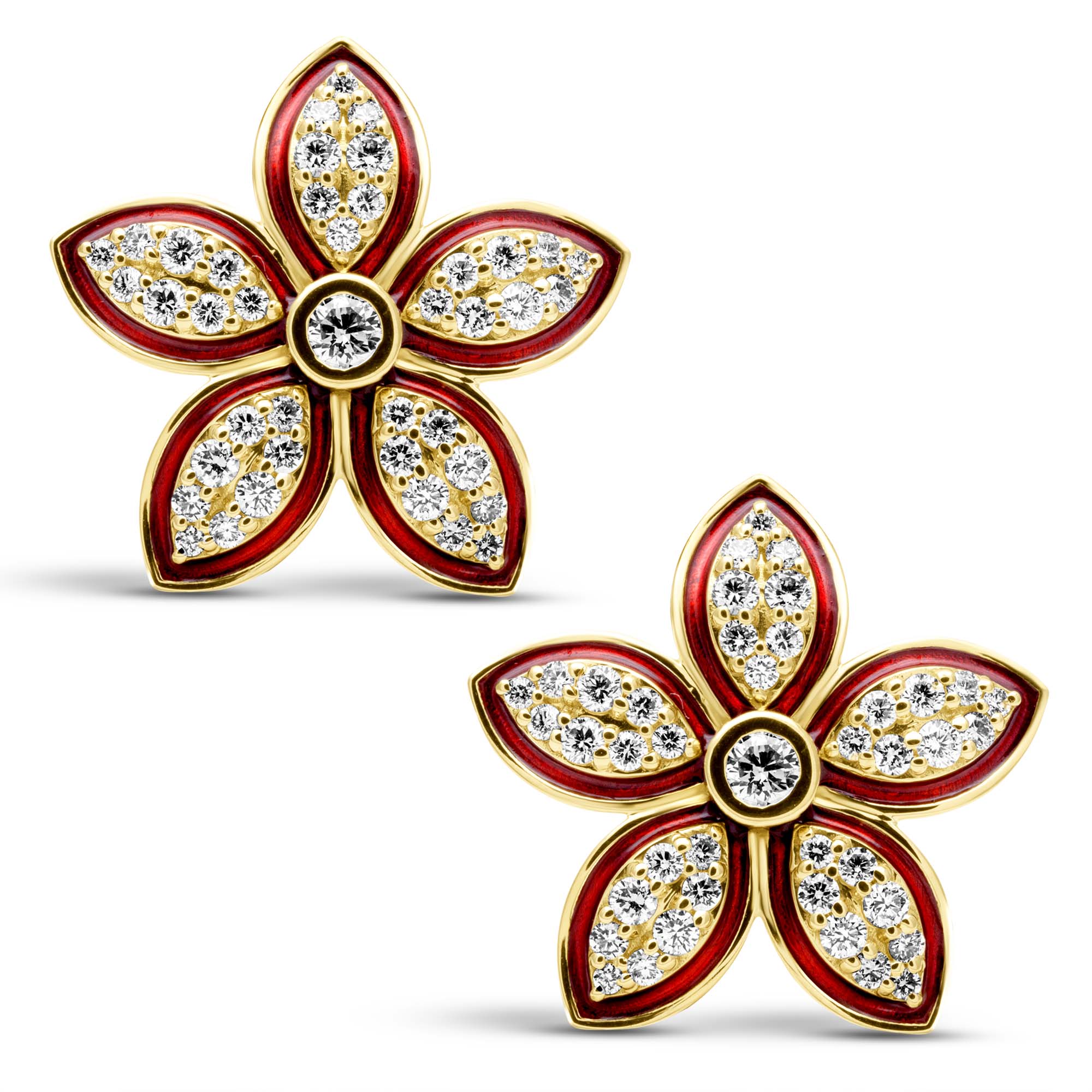 Earrings - Diamond (Enamel) (2438C) | Singhvi Jewels