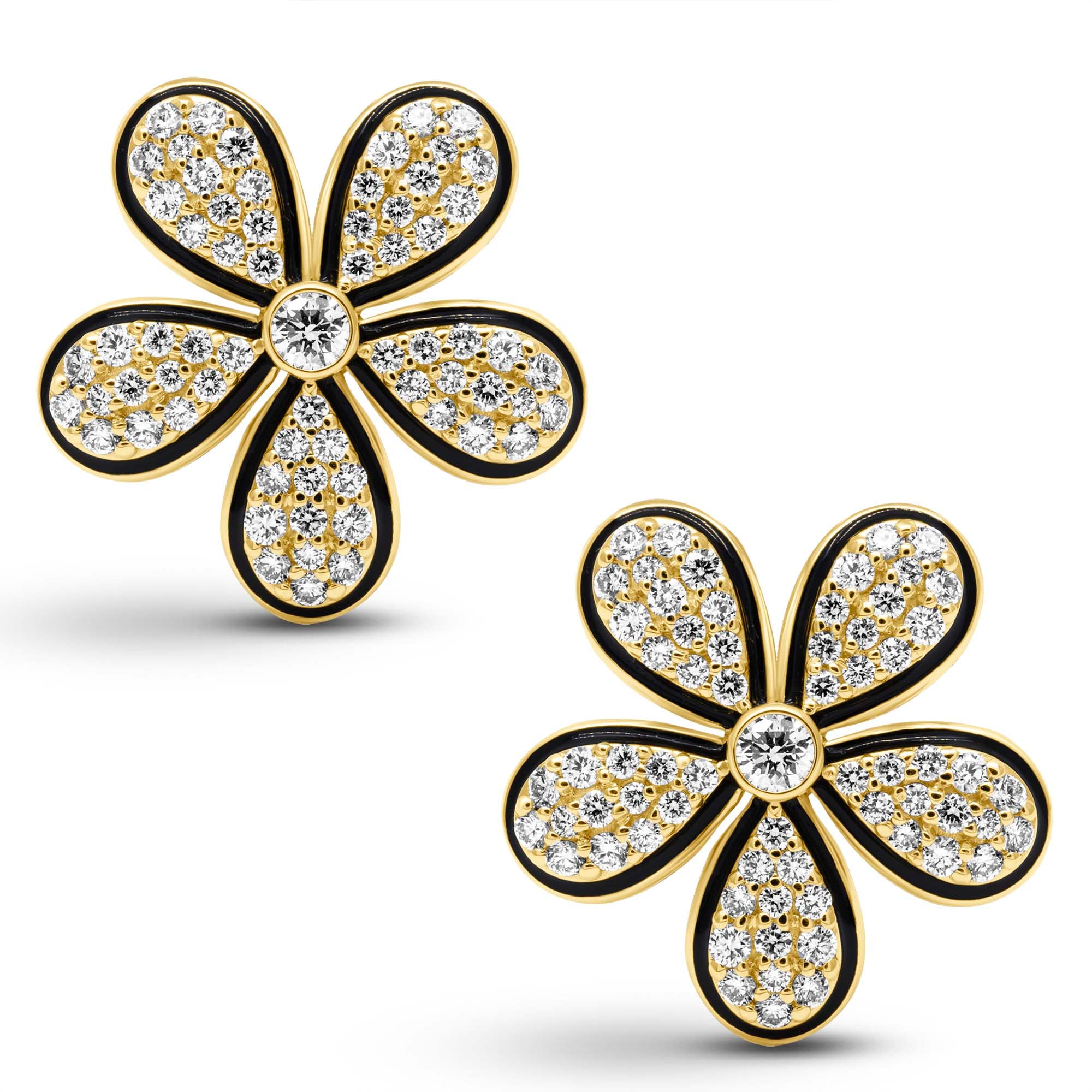 Earrings - Diamond (Enamel) (2437B) | Singhvi Jewels