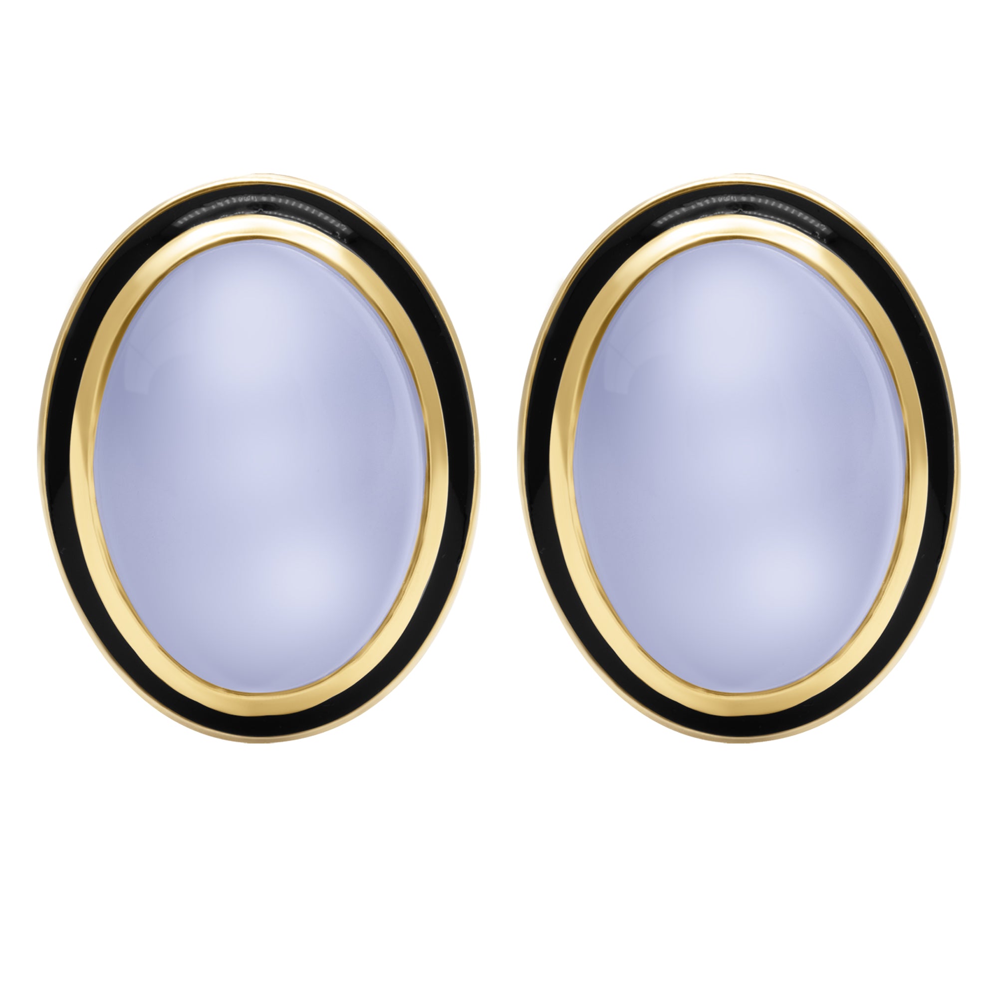 Earrings - Chalcedony (Enamel) | Singhvi Jewels