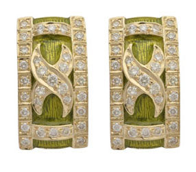Repair - Earrings - Diamond (Enamel) (2086G) | Singhvi Jewels