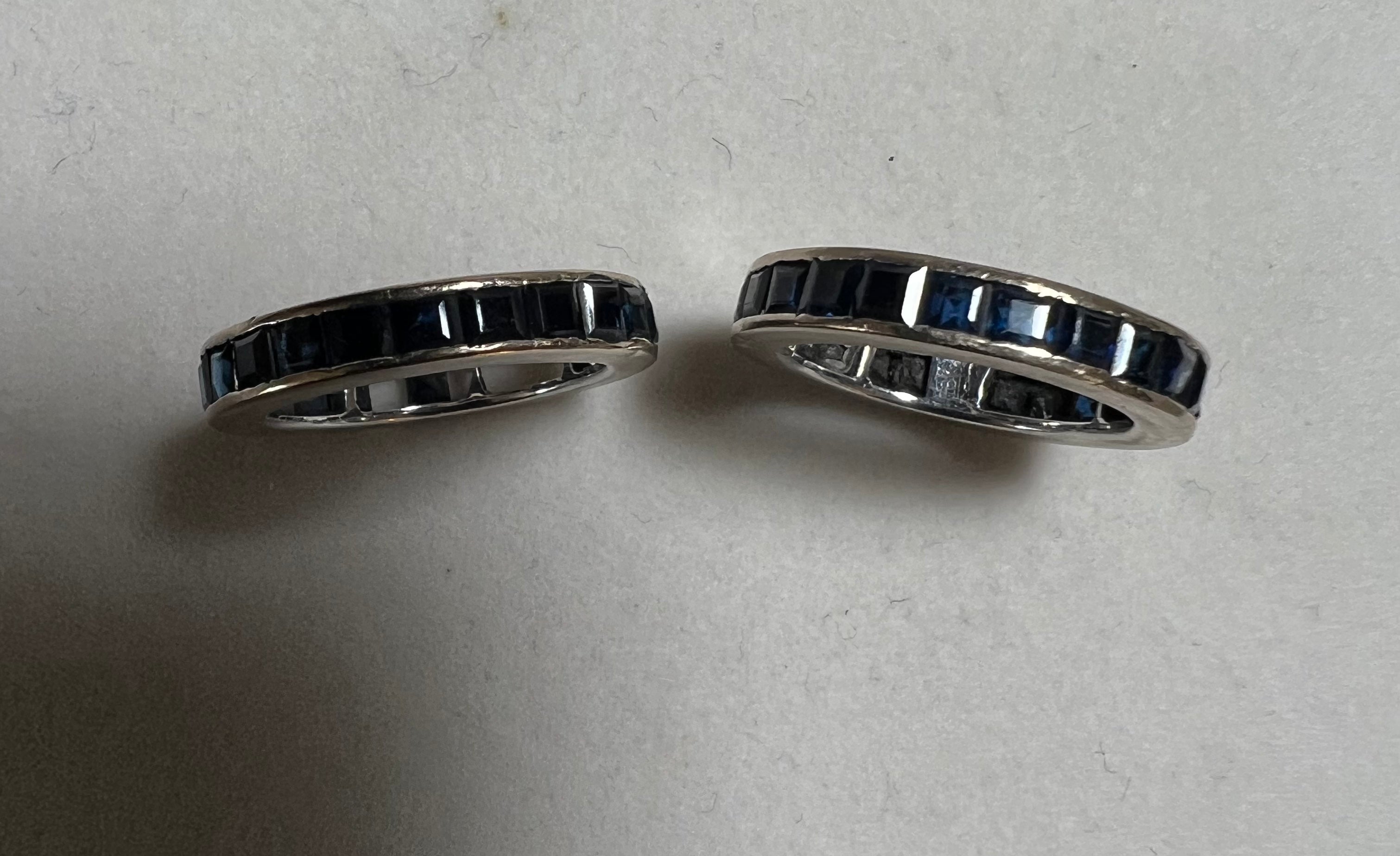 Repair - Bands - Blue Sapphire (2 pieces) | Singhvi Jewels