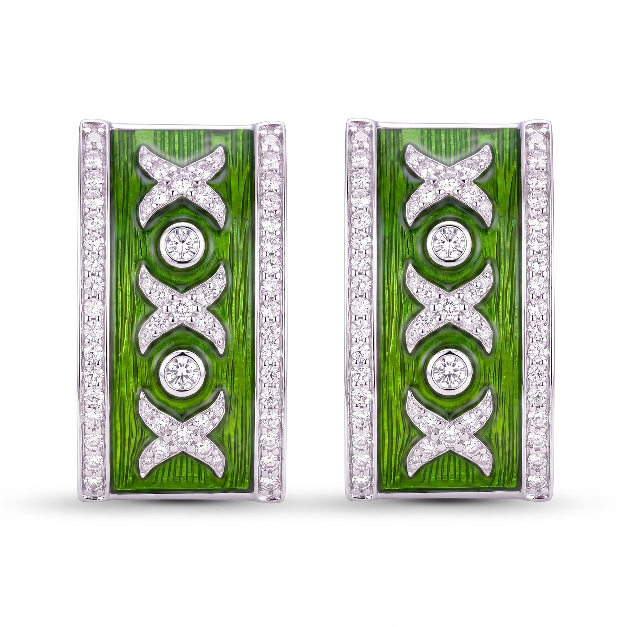 Earrings - Diamond (Enamel) | Singhvi Jewels