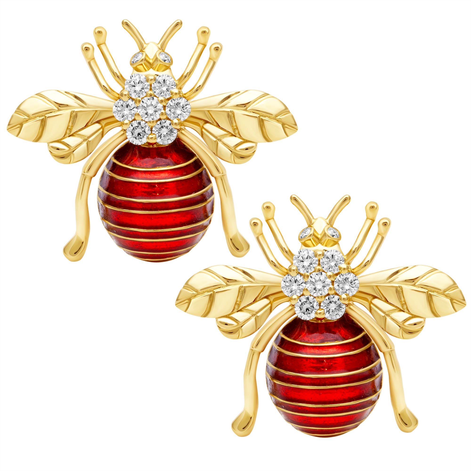 Earrings - Diamond (Enamel) | Singhvi Jewels