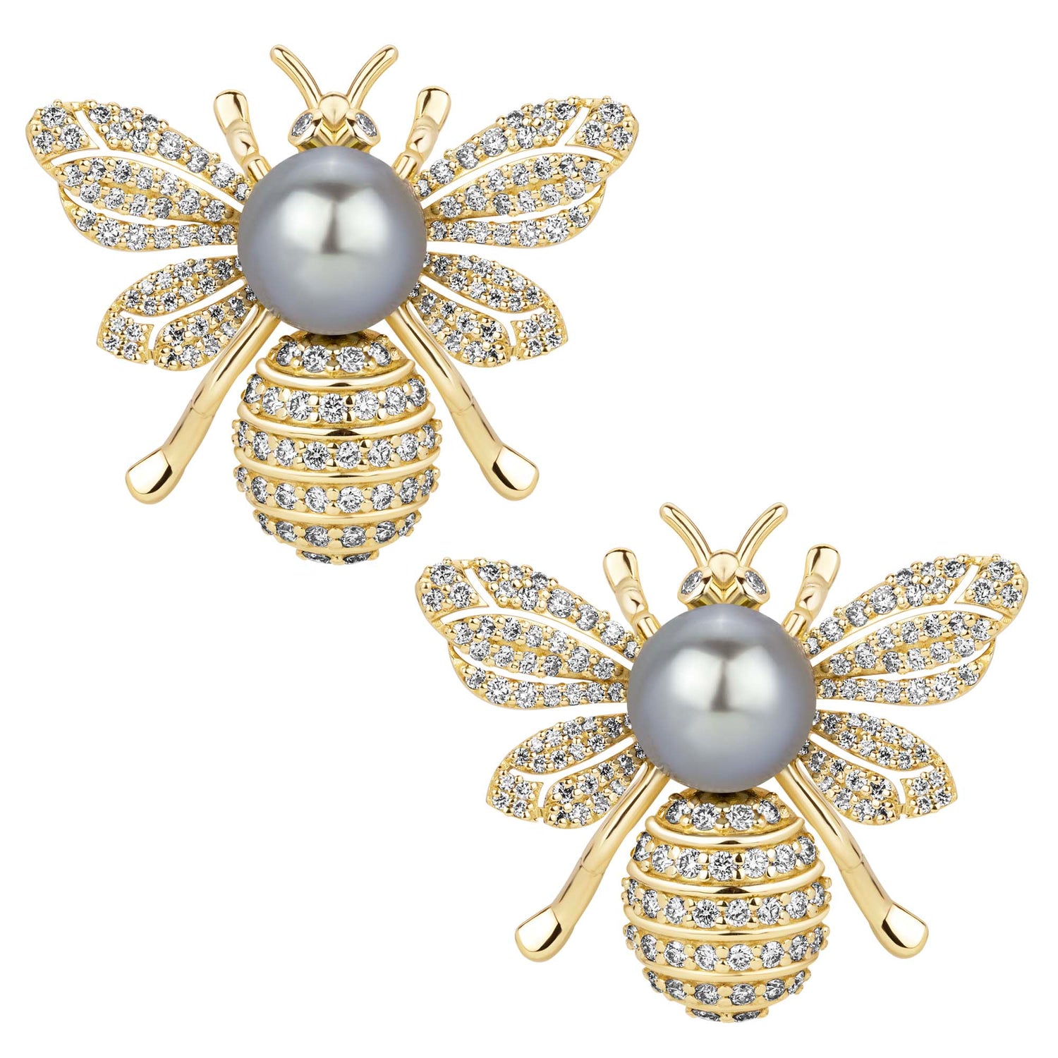Earrings - South Sea Pearl and Diamond | Singhvi Jewels
