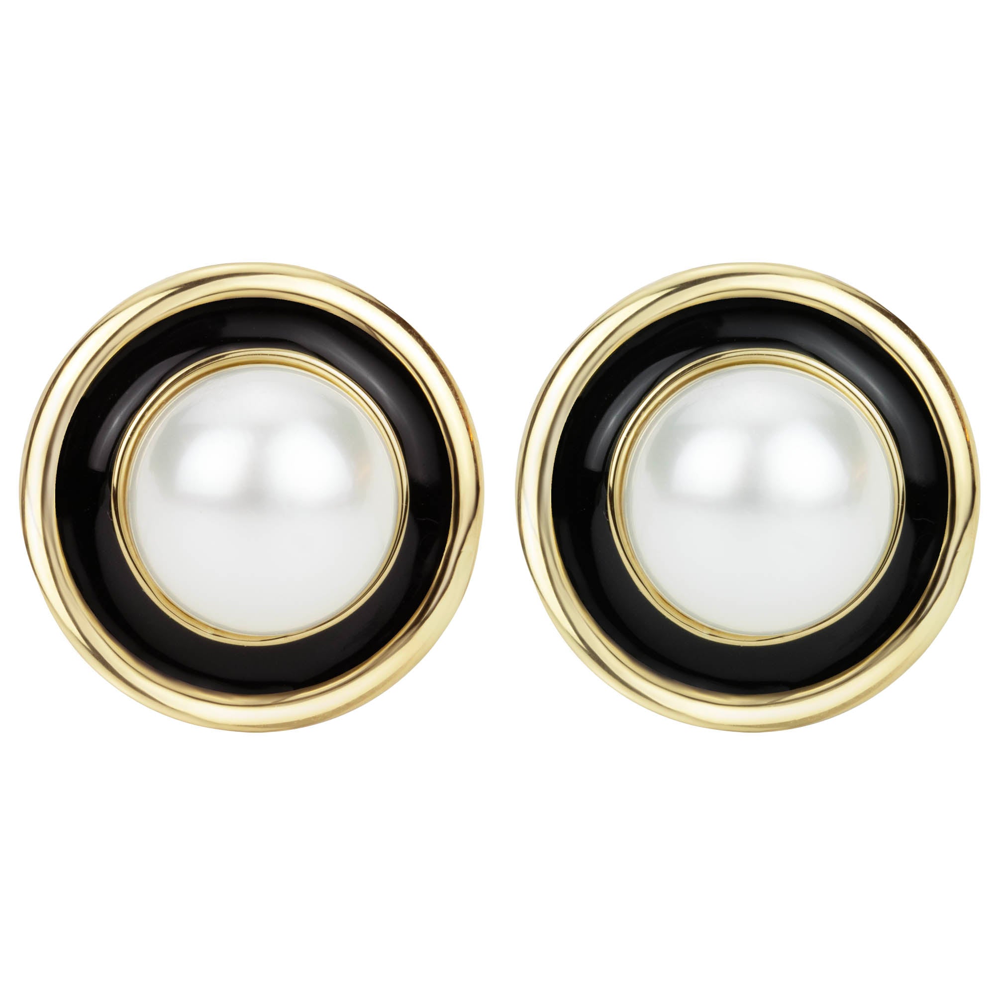 Earrings - South Sea Pearl (Enamel) | Singhvi Jewels