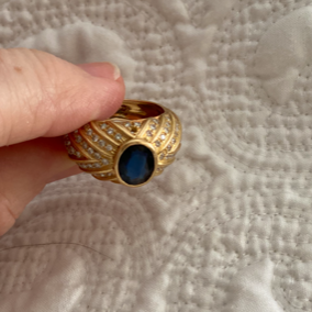 Repair - Ring - Sapphire and Diamonds | Singhvi Jewels