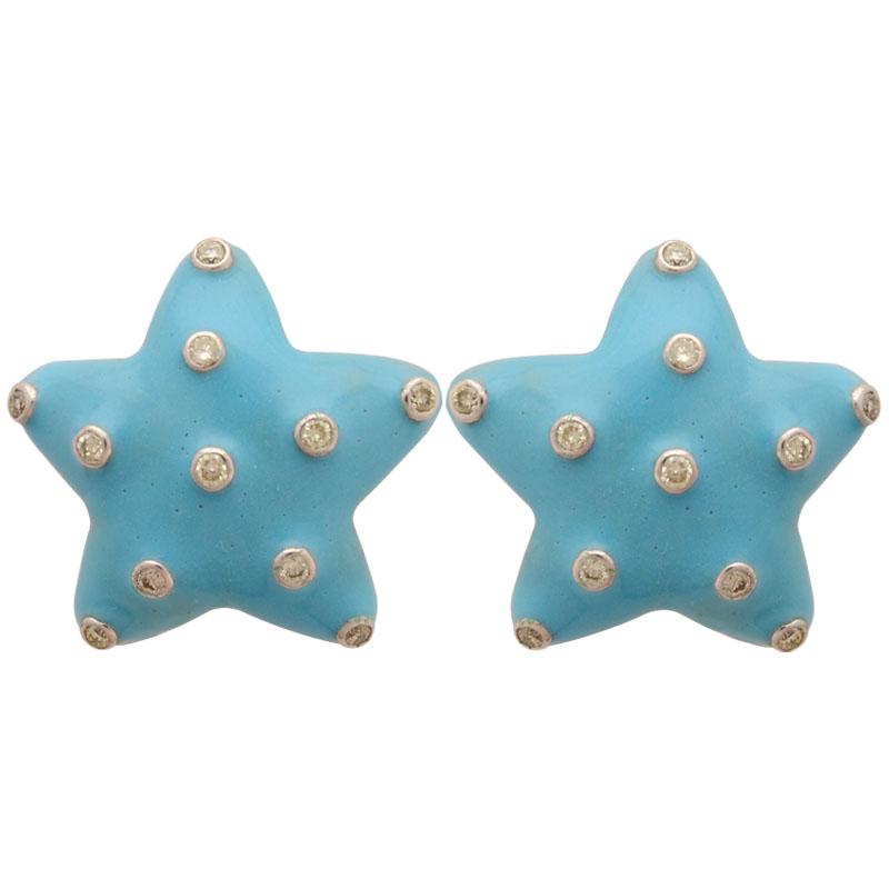 Earrings - Diamond (Enamel) | Singhvi Jewels