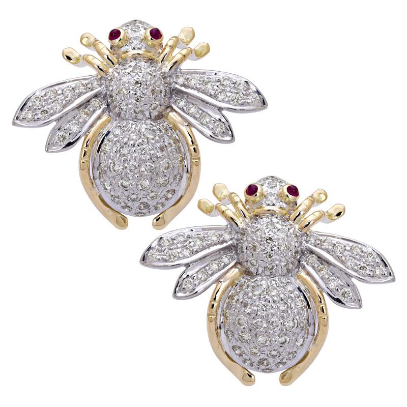 Earrings - Ruby and Diamond | Singhvi Jewels