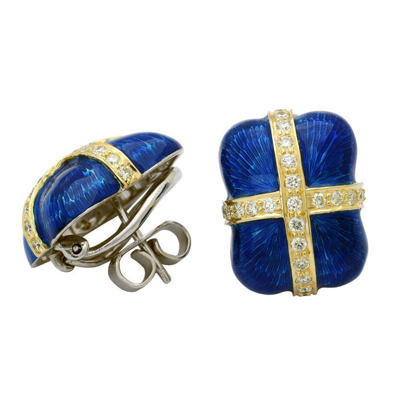 Earrings - Diamond (Enamel) | Singhvi Jewels