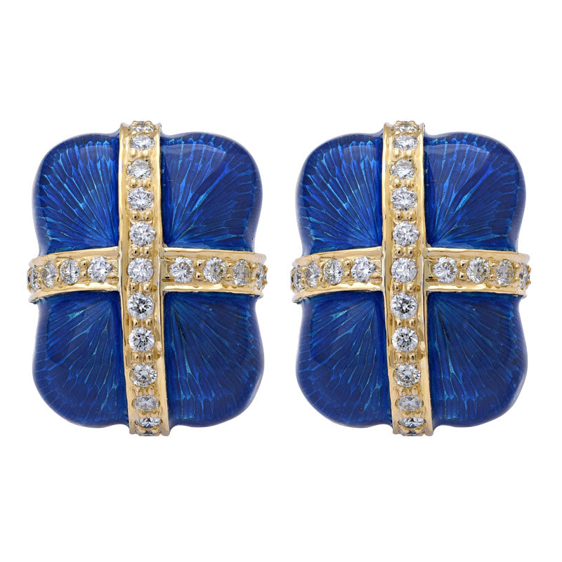 Earrings - Diamond (Enamel) | Singhvi Jewels
