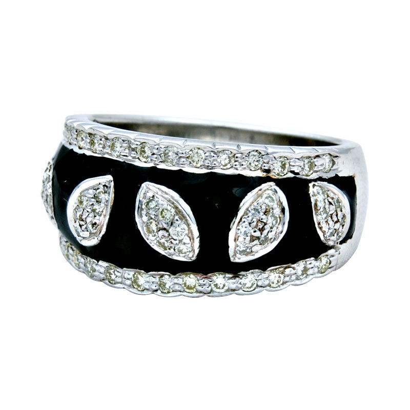 Ring-Diamond (Enamel) | Singhvi Jewels