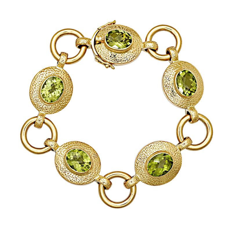 Bracelet-Peridot (1150D) | Singhvi Jewels