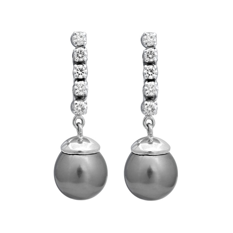 Earrings - South Sea Pearl and Diamond | Singhvi Jewels
