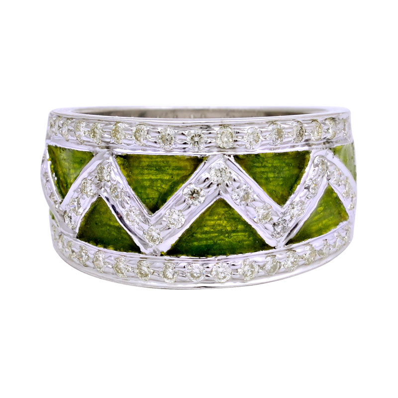 Ring - Diamond (Enamel) | Singhvi Jewels