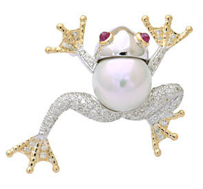 Repair - Brooch-Ruby, South Sea Pearl and Diamond (14CM) | Singhvi Jewels