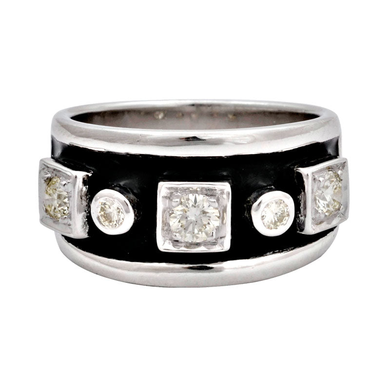 Ring-Diamond (Enamel) | Singhvi Jewels