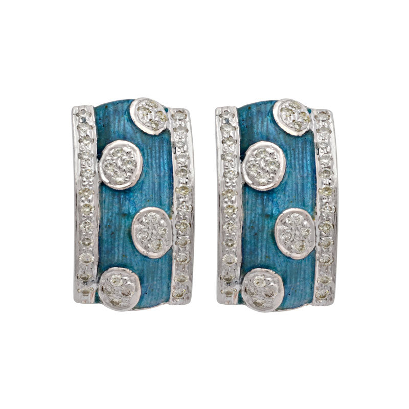 Earrings - Diamond (Enamel) | Singhvi Jewels