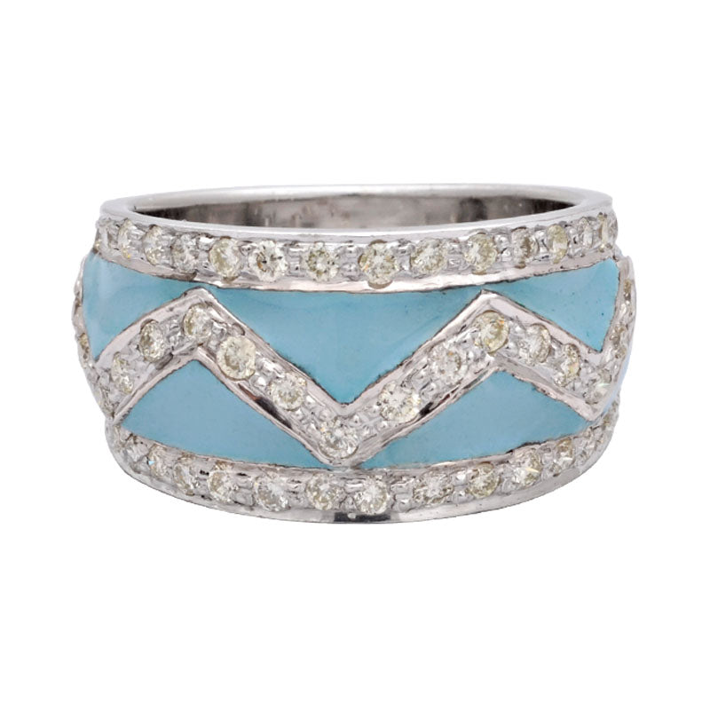 Ring-Diamond (Enamel) | Singhvi Jewels