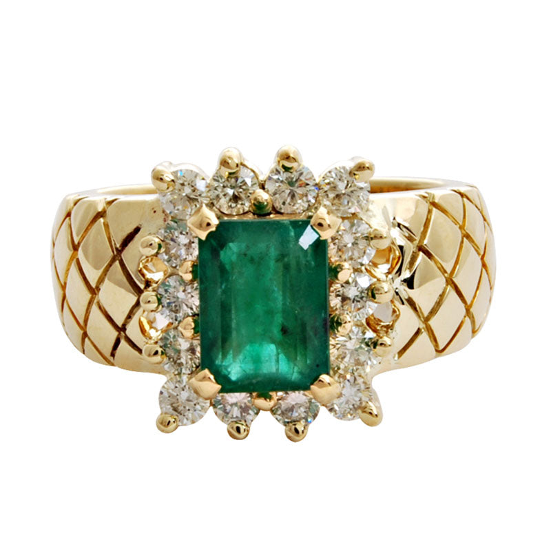 Ring - Emerald and Diamond | Singhvi Jewels