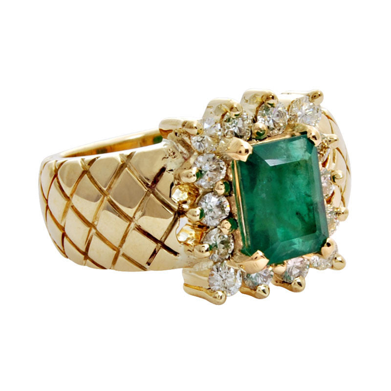 Ring - Emerald and Diamond | Singhvi Jewels
