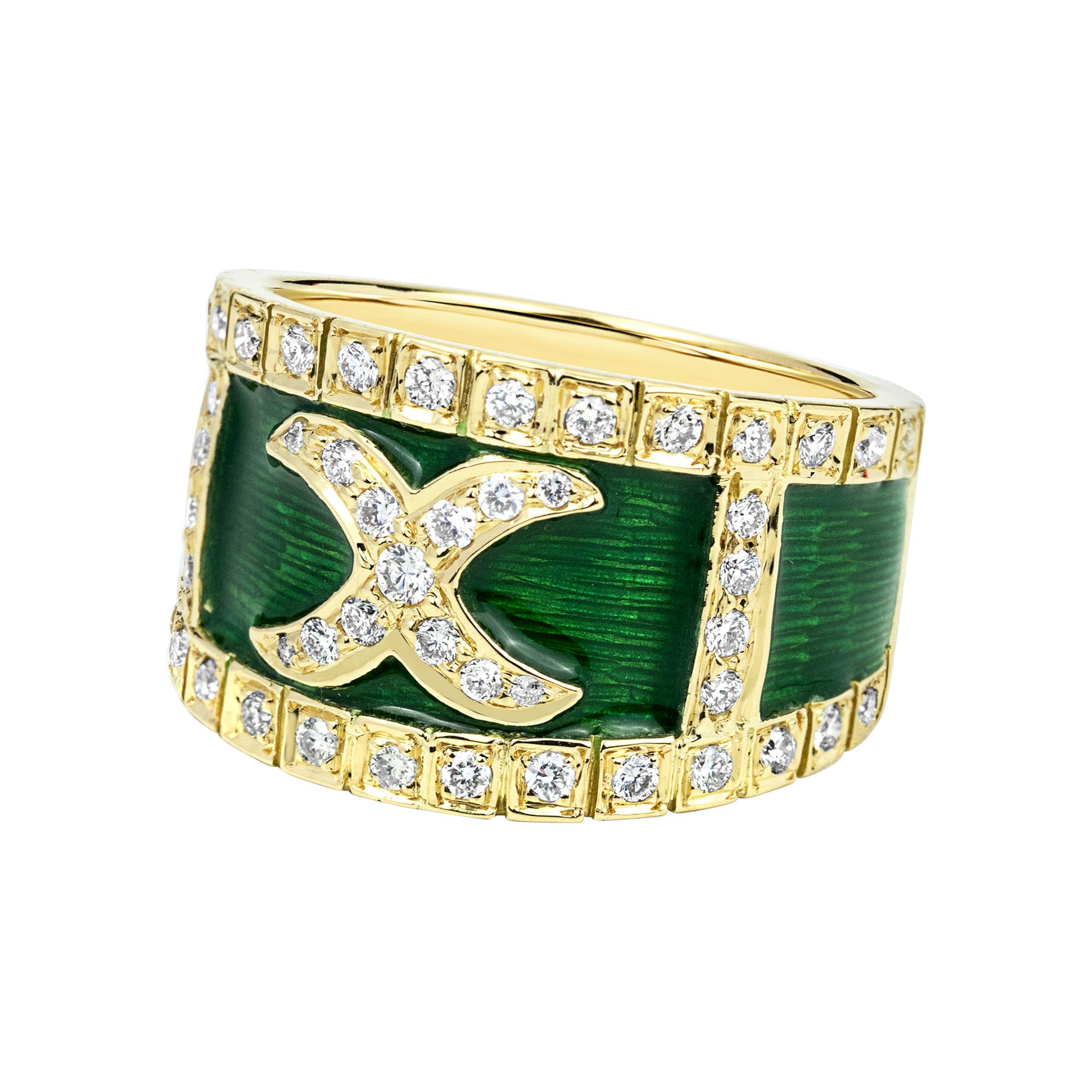 Ring - Diamond (enamel) (2322D) | Singhvi Jewels